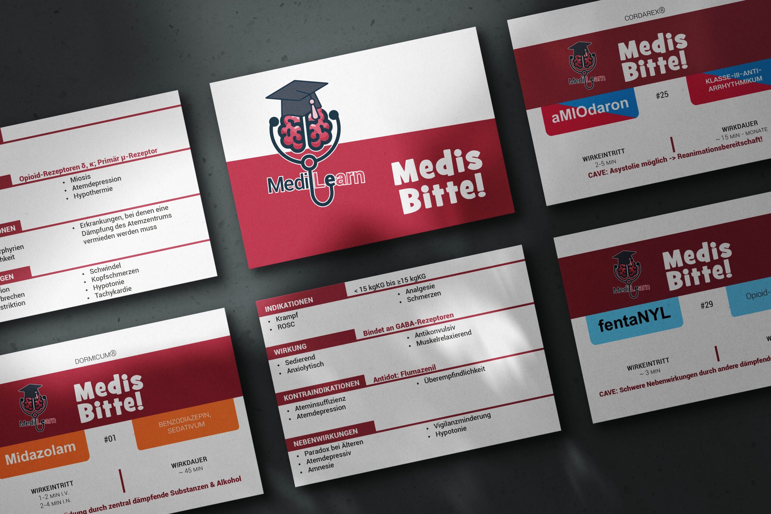 Medis Bitte – Notfallmedikamente Wissensboost Karteikarten