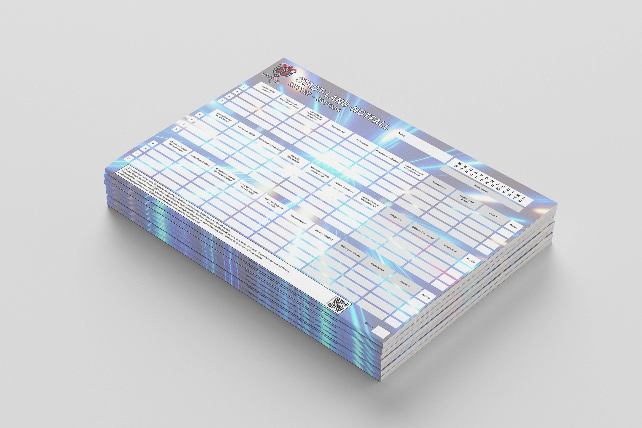 Stadt-Land-Notfall (A4) – Das ultimative Wissens-Battle für die Wache