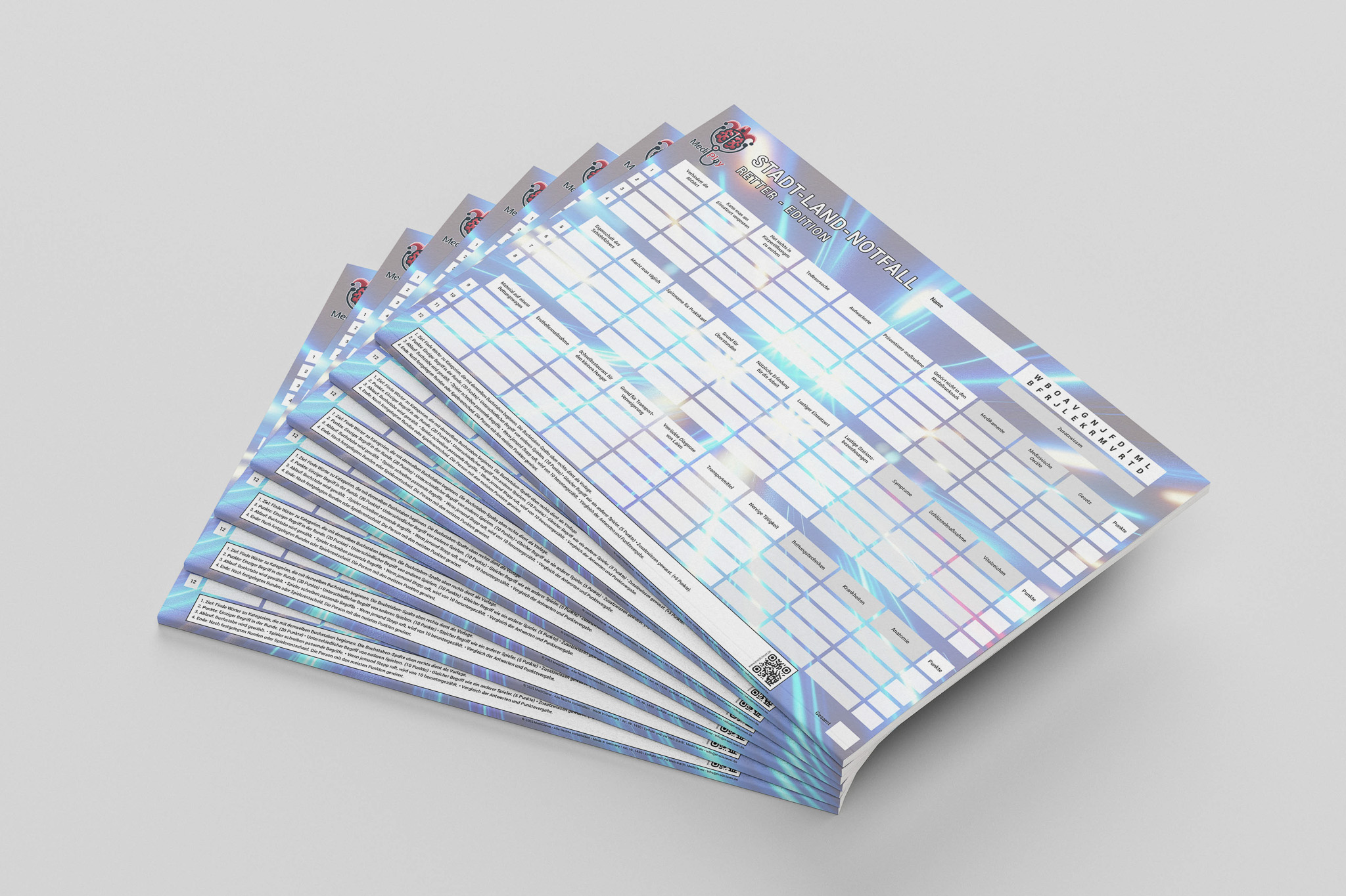 Stadt-Land-Notfall (A4) – Das ultimative Wissens-Battle für die Wache