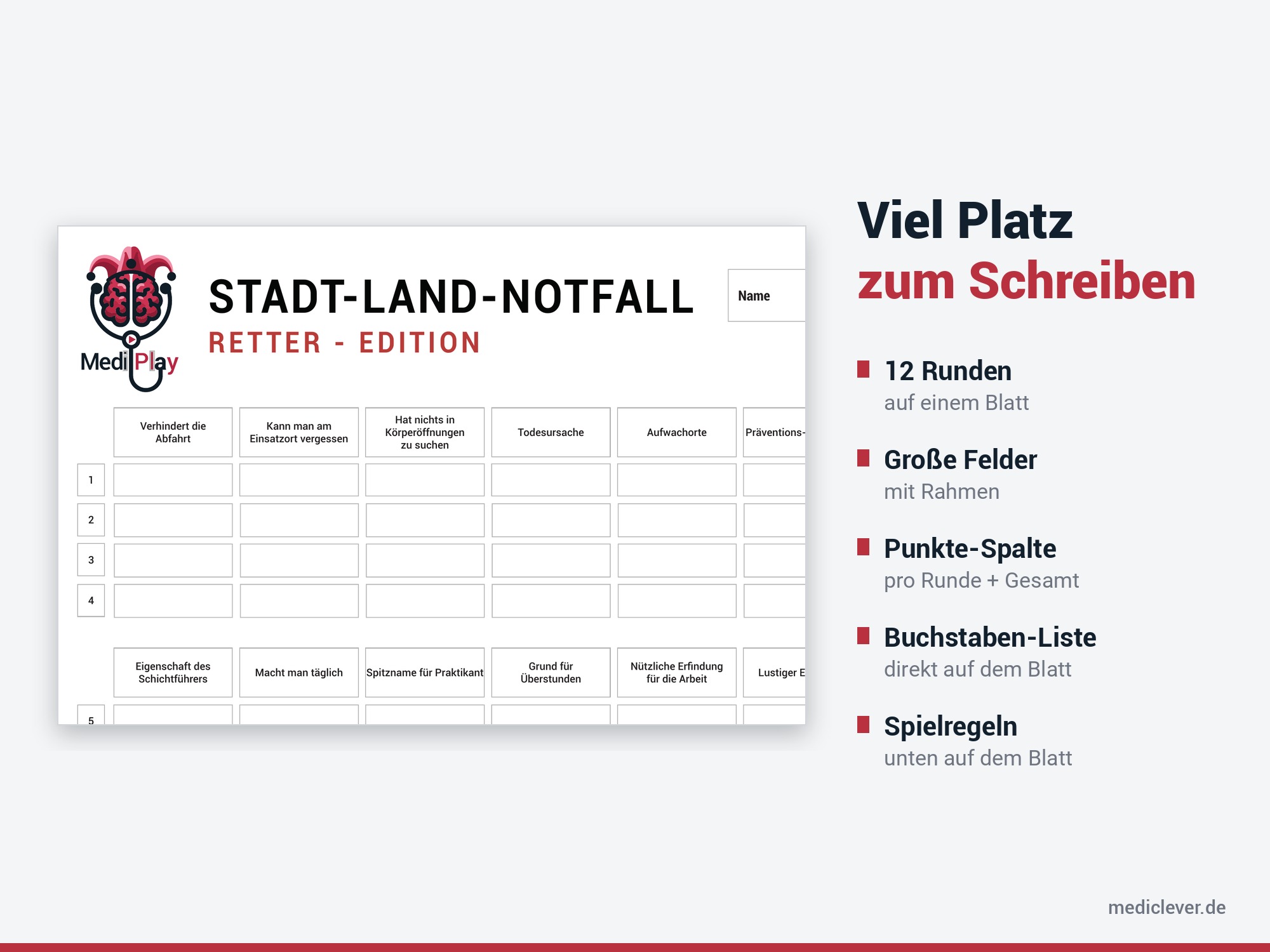 Stadt-Land-Notfall · Retter-Edition – PDF zum Selbstdrucken – Bild 3