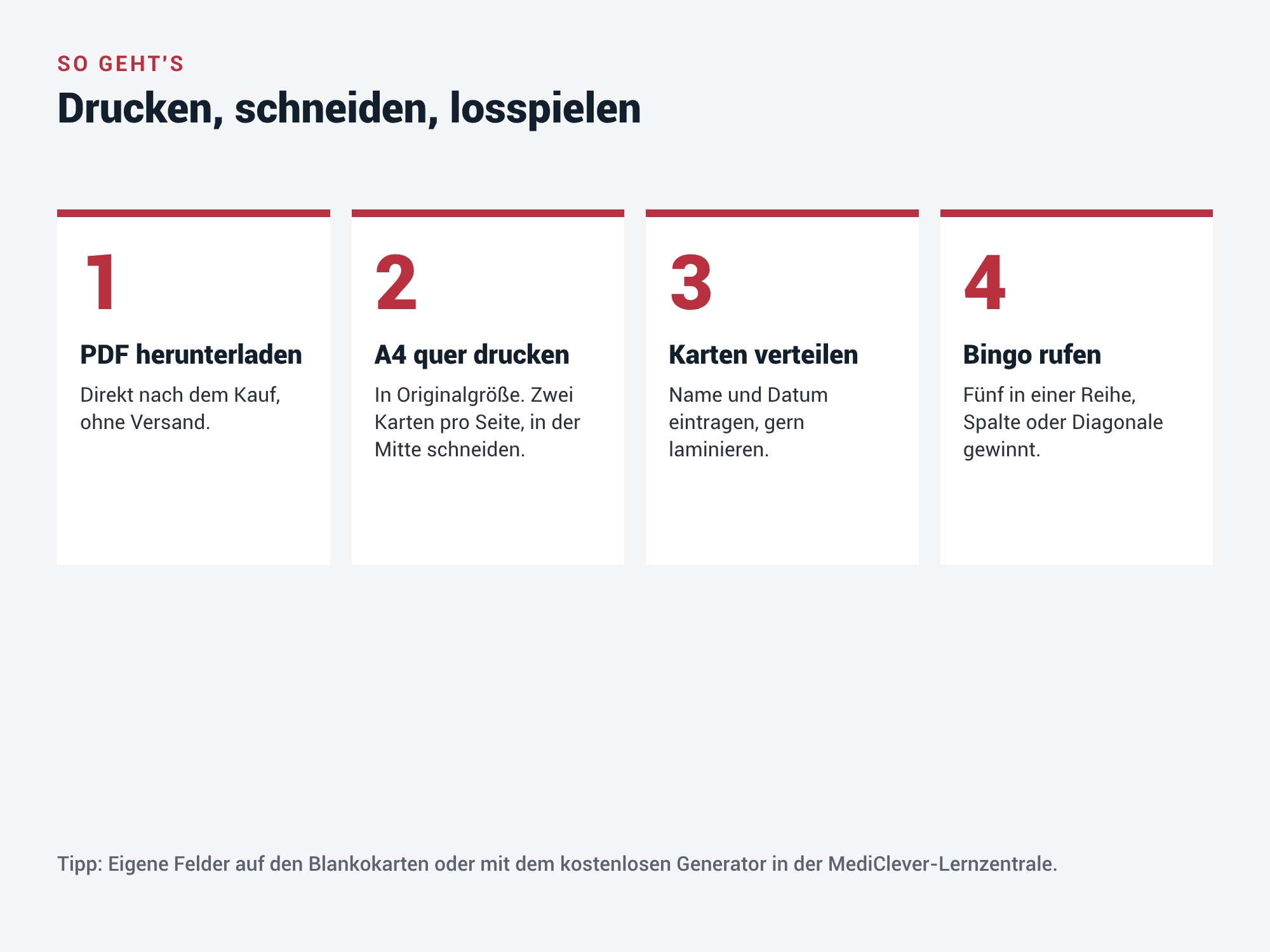 So geht Wachen-Bingo