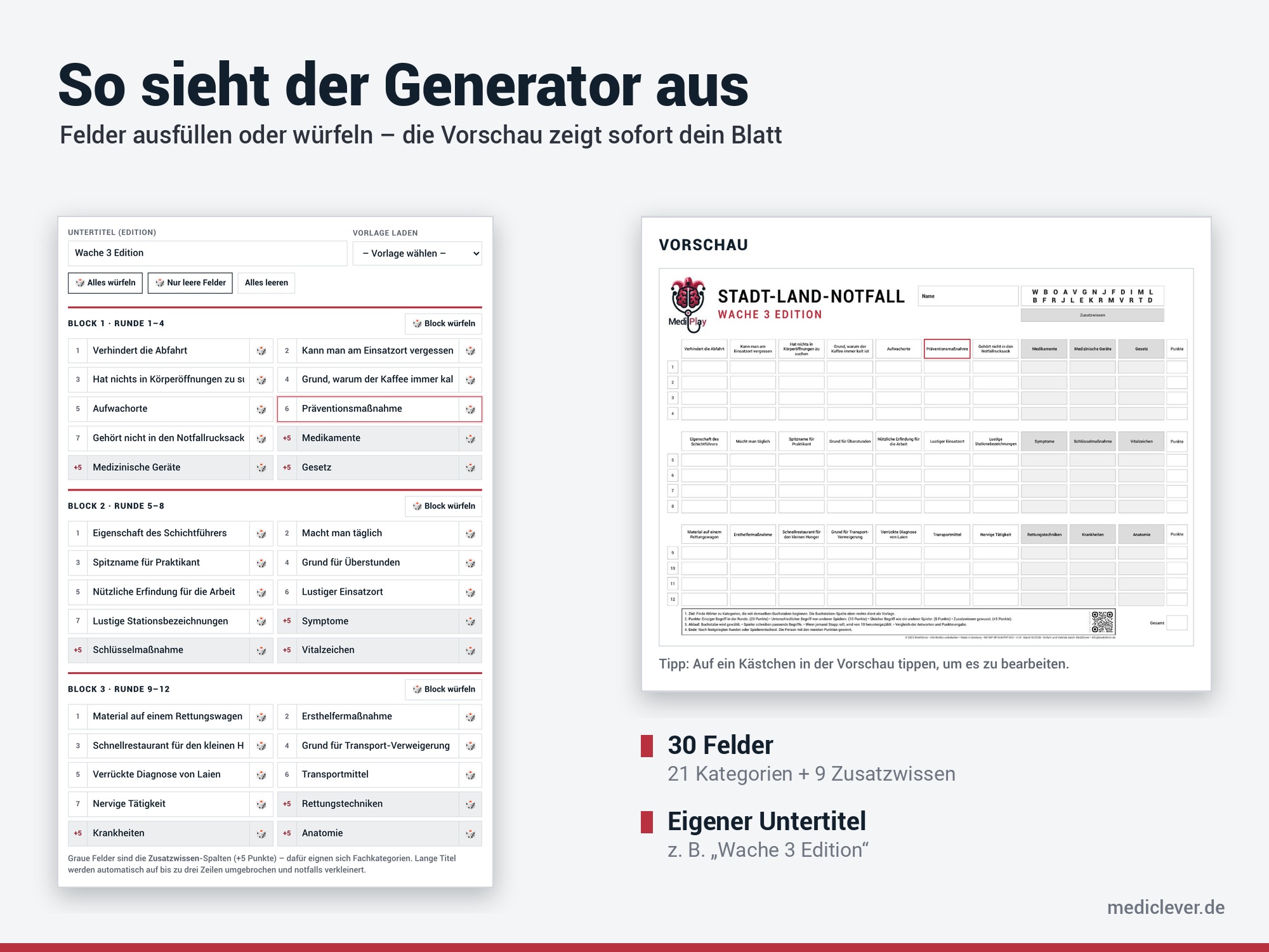 Stadt-Land-Notfall · Generator – eigene Kategorien – Bild 2