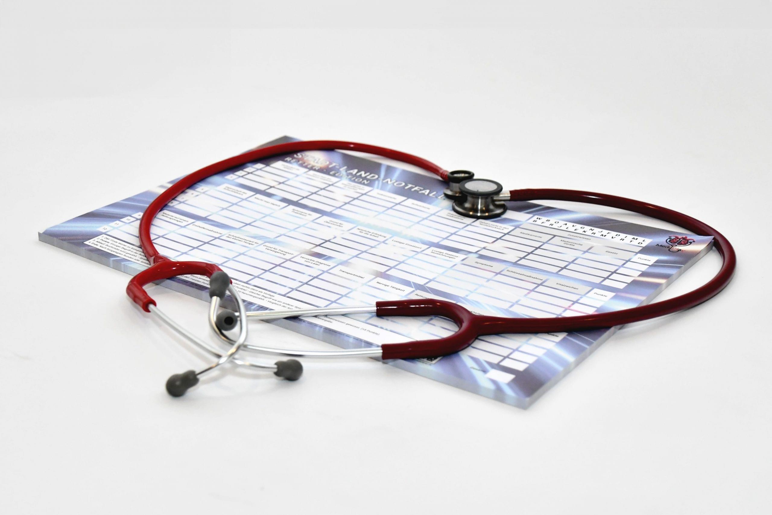 Stadt-Land-Notfall A4 – Das medizinische Lernspiel